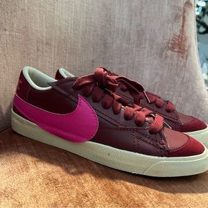 New Nike Women's Blazer Low '77 Jumbo 'Team Red Pink Prime' Shoes Size 12